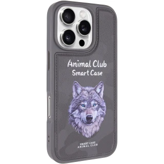 TPU+PC чохол Animal Club для Apple iPhone 16 Pro Max — Titanium Gray