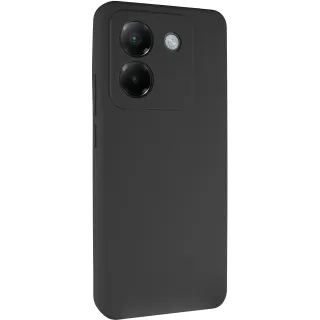 Чехол Silicone Case Lakshmi Premium з закритою камерою на Xiaomi Poco M7 pro 5G — Черный / Black