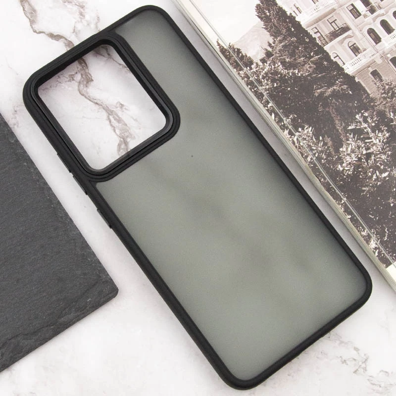 Чохол TPU+PC Lyon Frosted на Xiaomi Poco C65 – Black. Фото 4 з 6