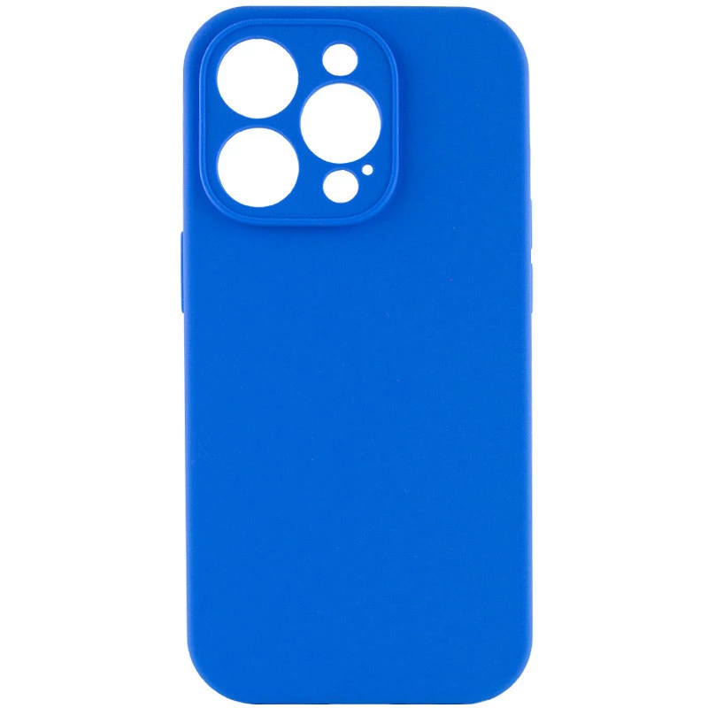 

Чехол с защитой камеры Silicone Case Apple iPhone 14 Pro Max (6.7") (Синий / Capri Blue), Синій / capri blue