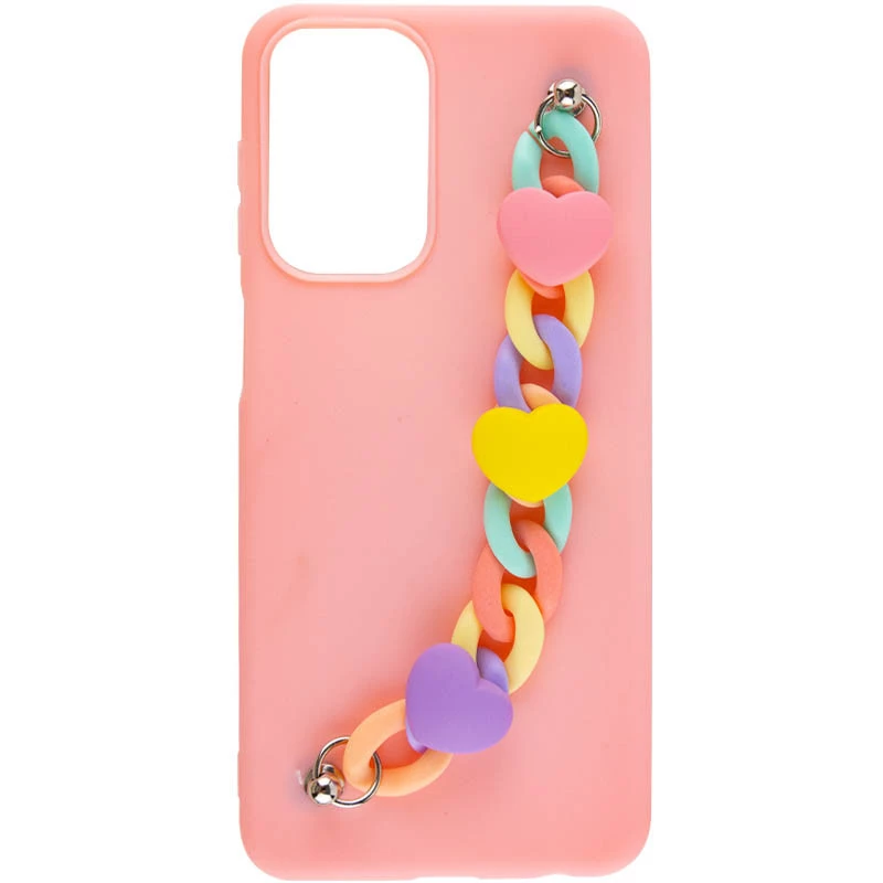 

Чохол Heart з ланцюгом на Samsung Galaxy M34 5G (Pink Sand)