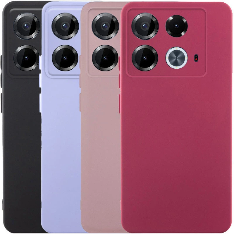 Кольоровий силіконовий чохол GETMAN із закритою камерою для Infinix Note 40 4G фото 2 з 2