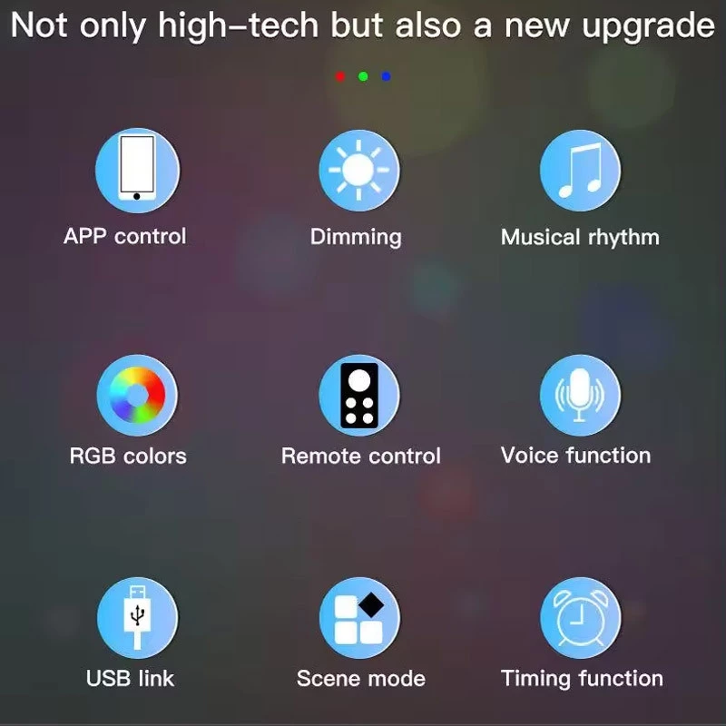 Підлогова кутова LED лампа RGB SAL-005B 120cm Bluetooth USB with app – Black. Фото 5 з 6
