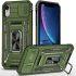 Ударостійкий чохол Square Ring зi шторкою на камеру на Apple iPhone XR (6.1") – Оливковий / Army Green. Фото 1 з 1