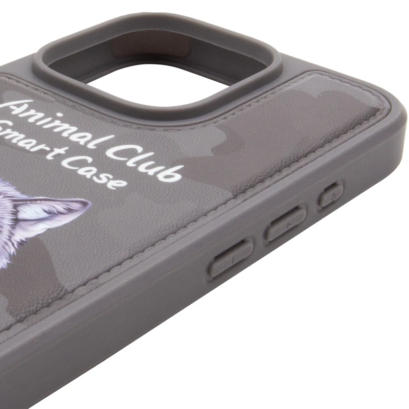 TPU+PC чохол Animal Club для Apple iPhone 16 Pro – Titanium Gray. Фото 2 з 3