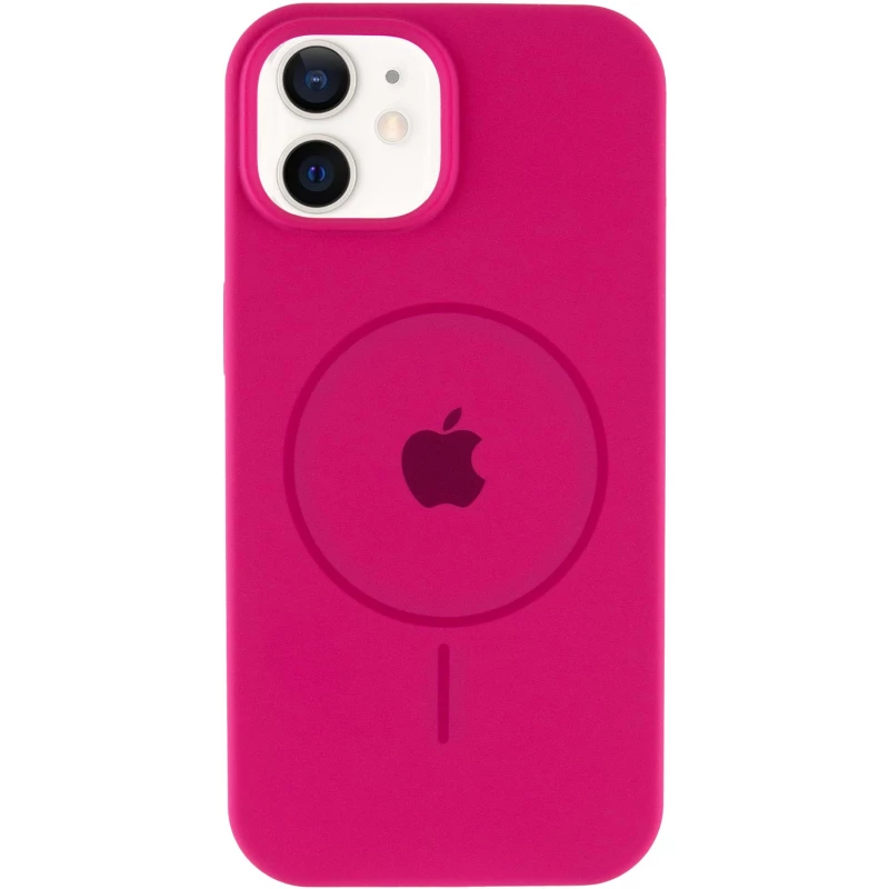 Чехол Silicone Armor Max with MagSafe для Apple iPhone 12 Pro Max (6.7") – Малиновый / Dragon Fruit. Фото 3 из 6