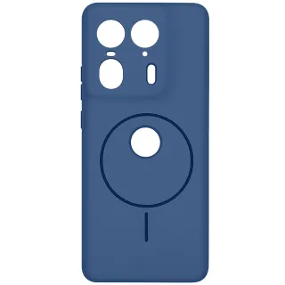 Чохол Silicone Cover Lakshmi Full Camera (AA) with Magnetic Fit для Motorola Edge 50 Ultra — Синій / Navy blue