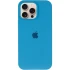 Чохол Silicone Case з закритим низом на Apple iPhone 16 Pro – Блакитний / Blue. Фото 4 з 8