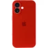 Чехол Silicone Case с защитой камеры для Apple iPhone 16 – Красный / Red. Фото 3 из 8
