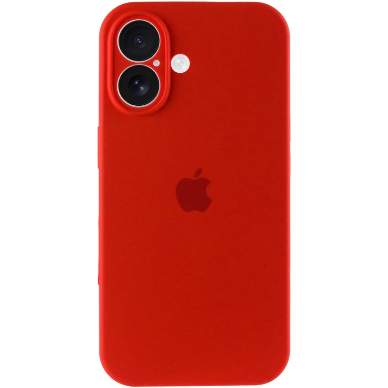 Чохол Silicone Case з захистом камери на Apple iPhone 16 Plus – Червоний / Red. Фото 3 з 8