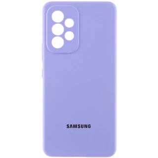 Чохол Silicone Case Lakshmi Premium L з закритою камерою на Samsung Galaxy A33 5G — Бузковий / Dasheen