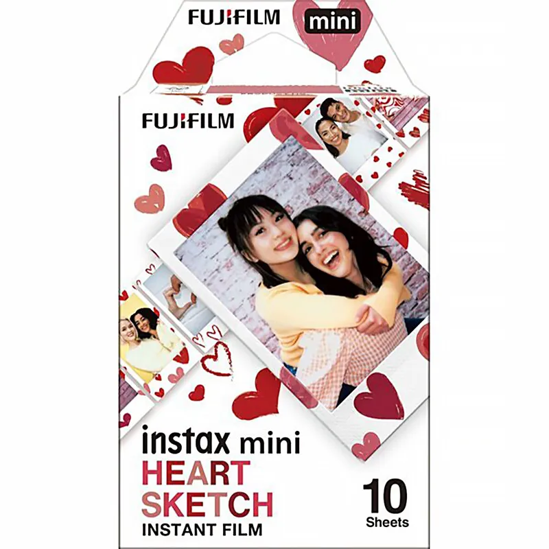 Фотобумага Color Fujifilm INSTAX MINI 10 Sheets – Heart Sketch. Фото 2 из 3