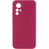 Кольоровий силіконовий чохол GETMAN із закритою камерою для Xiaomi Redmi Note 12S – Бордовий / Marsala. Фото 1 з 1