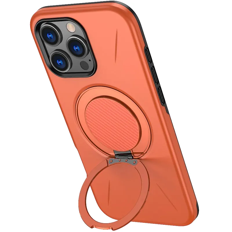 TPU+PC чохол Kalebol Magnetic Case для Apple iPhone 16 Pro Max – Orange. Фото 3 з 3
