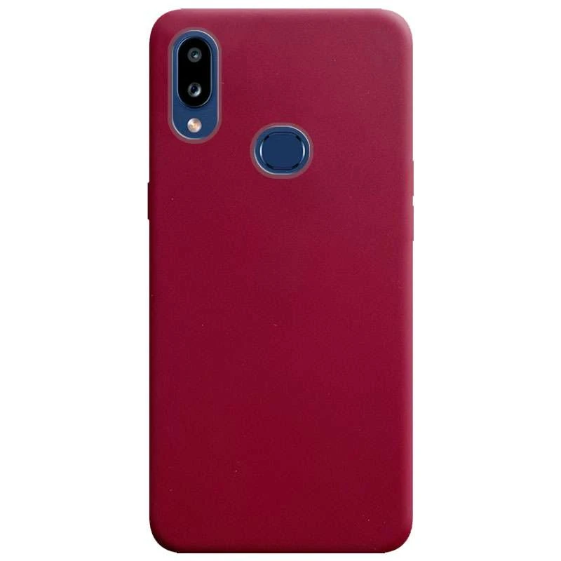 

Кольоровий силіконовий чохол на Samsung Galaxy A10s (Бордовий)