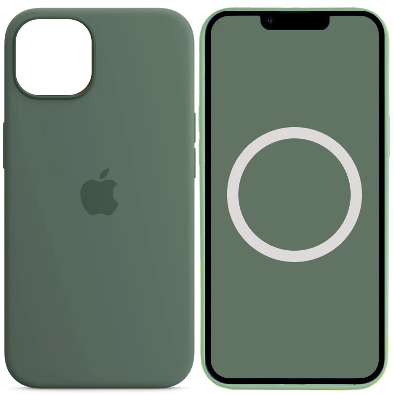 

Чохол Silicone case Premium з Magsafe та анімацією на Apple iPhone 13 (6.1") (Зелений / Eucalyptus)