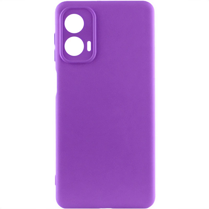 Чохол Silicone Case Lakshmi Plus з закритою камерою на Motorola Moto G85 – Фіолетовий / Purple. Фото 1 з 2