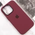 Чохол Silicone Case з металевими кнопками на Apple iPhone 13 Pro (6.1") – Бордовий / Plum. Фото 8 з 9
