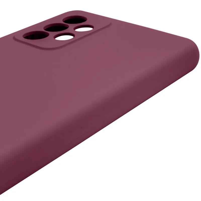 Чехол Silicone Case Lakshmi Premium з закритою камерою на Samsung Galaxy A52 4G / A52 5G – Бордовый / Plum. Фото 6 из 14