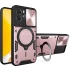 Ударостійкий чохол Bracket Ringstand із захисною шторкою для камери на Xiaomi Redmi Note 14 4G (Europe version) – Rose Gold. Фото 2 з 3