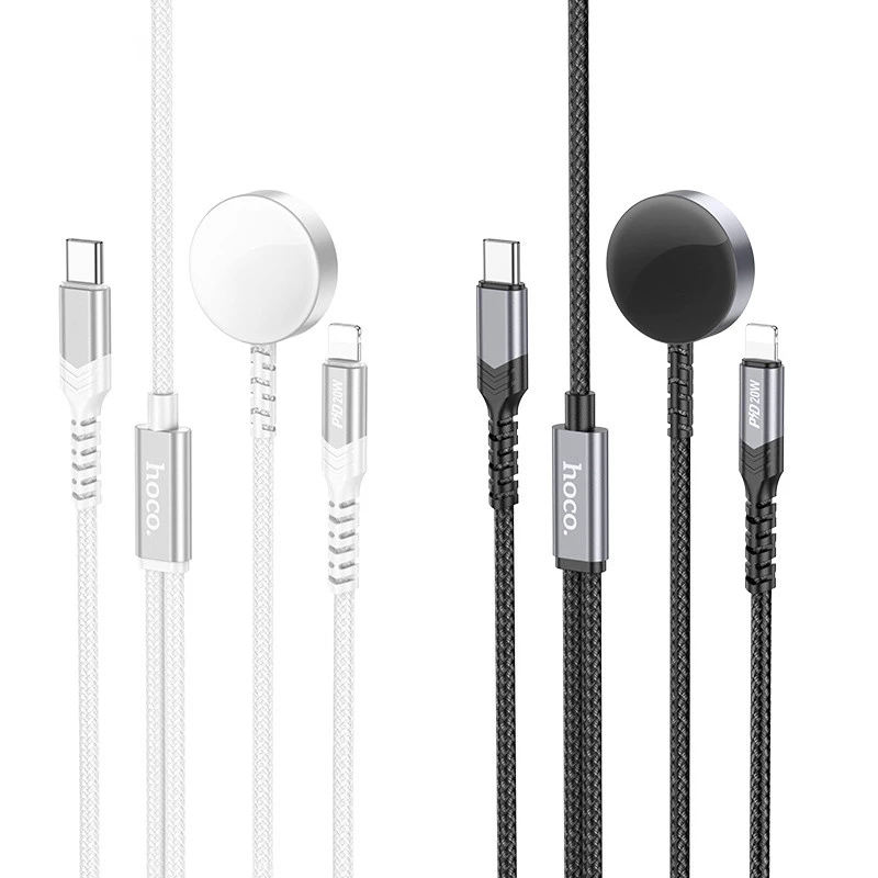 БЗП Hoco CW54 2in1 for Apple Watch + Type-C / Lightning фото 1 з 1