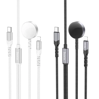 БЗУ Hoco CW54 2in1 for Apple Watch + Type-C / Lightning фото 1 БЗУ Hoco CW54 2in1 for Apple Watch + Type-C / Lightning фото 1 из 1