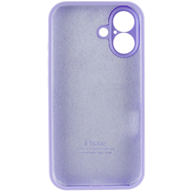 Чохол Silicone Case з захистом камери на Apple iPhone 16 Plus – Бузковий / Dasheen. Фото 5 з 6