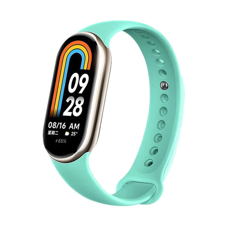 Силиконовый ремешок для Xiaomi Mi Band 7/6/5/4/3 – Бирюзовый / Marine Green. Фото 1 из 2