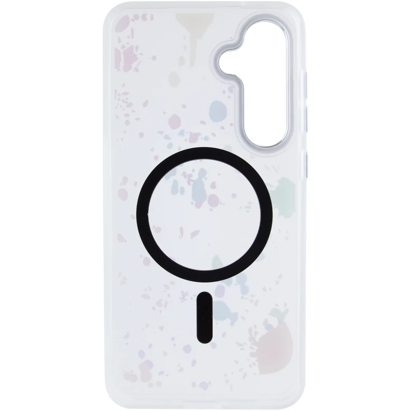 Чохол абстракція малювання з MagSafe на Samsung Galaxy S24+ – White. Фото 4 з 6