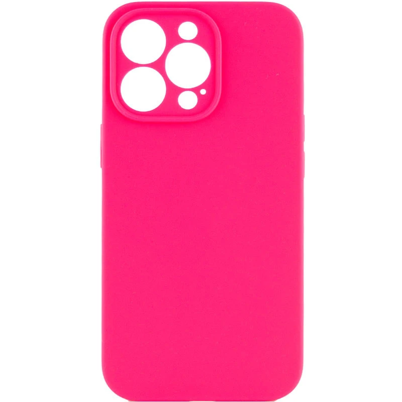 Чохол Silk Full Camera Protective (AA) NO LOGO для Apple iPhone 15 Pro Max (6.7") – Рожевий / Barbie pink. Фото 1 з 3