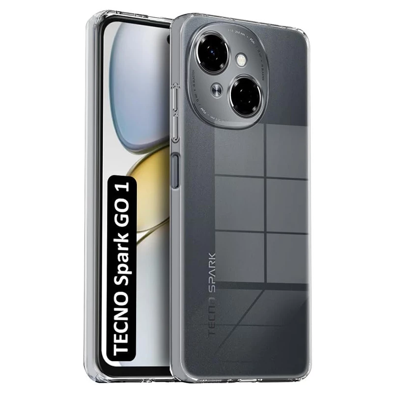 Ультратонкий силиконовый чехол 1,5 мм с защитой камеры для TECNO Spark Go 1 фото 1 из 1