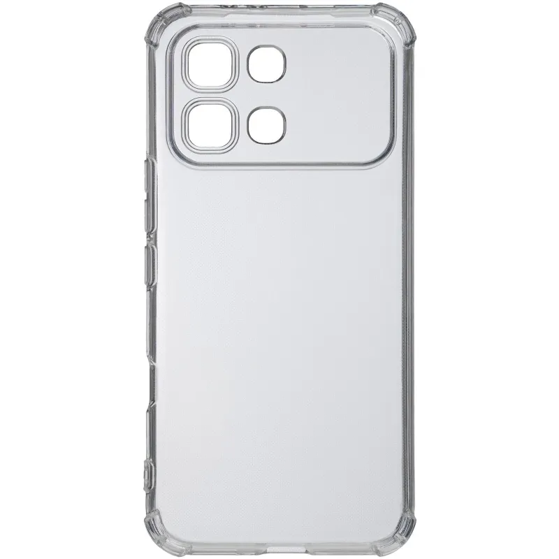 Ультратонкий силіконовий чохол GETMAN з критими бортами та камерою для Infinix Note Edge – Безбарвний (прозорий). Фото 2 з 3