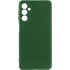 Цветной силиконовый чехол GETMAN с закрытой камерой на Motorola Edge 60 Fusion – Зеленый / Dark green. Фото 1 из 2