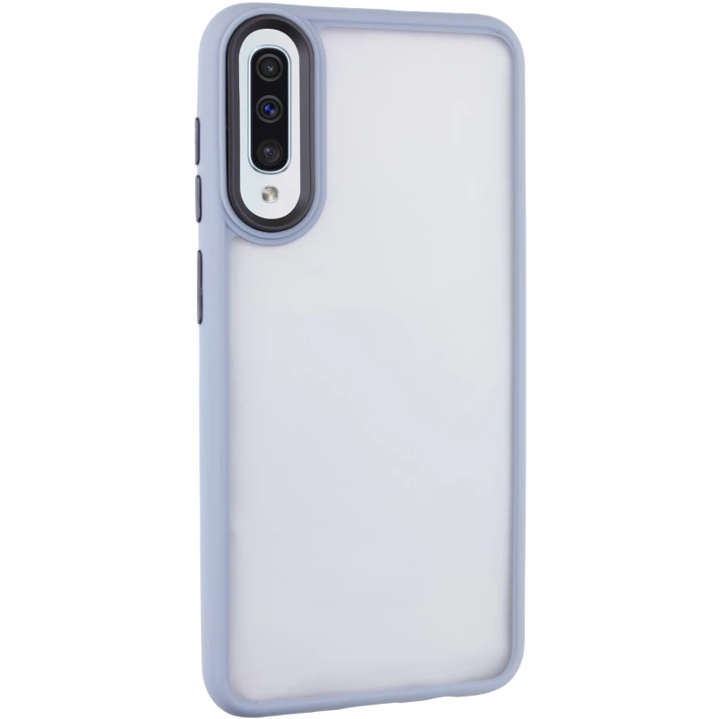 Чохол TPU+PC Lyon Frosted на Samsung Galaxy A50 (A505F) / A50s / A30s – Блакитний / Sky Blue. Фото 3 з 12