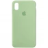 Чохол Silicone Case з закритим низом на Apple iPhone XS (5.8") – Зелений / Pistachio. Фото 1 з 1