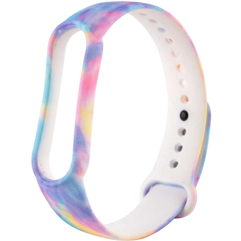 

Силіконовий ремінець з малюнком для Xiaomi Mi Band 5 (Райдужний / Кольоровий)
