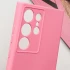 Кольоровий силіконовий чохол GETMAN із закритою камерою для Samsung Galaxy S24 Ultra – Рожевий / Pink. Фото 5 з 7