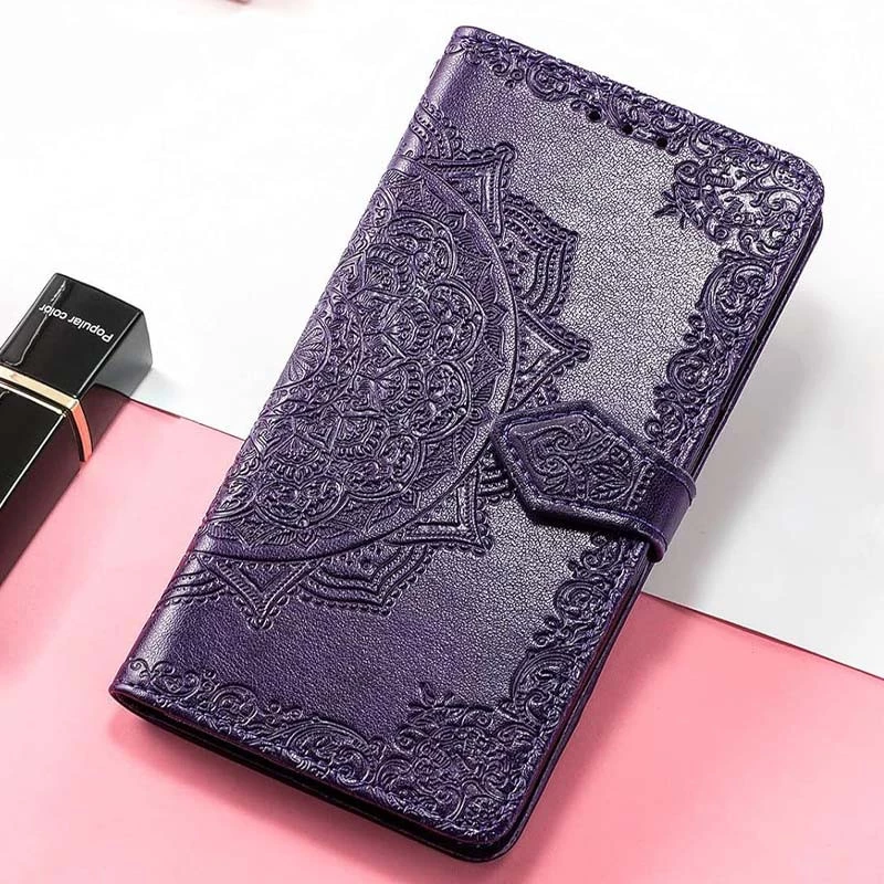 Шкіряний чохол-книжка Art Case з візитницею для Xiaomi Redmi A4 – Фіолетовий. Фото 8 з 8