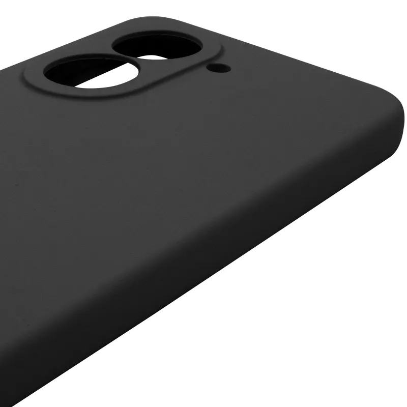 Чохол Silicone Case Lakshmi Premium із закритою камерою для Xiaomi Poco C71 – Чорний / Black. Фото 8 з 9