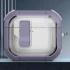 Футляр протиударний Locking Button для навушників Airpods 4 – Light Purple. Фото 2 з 2