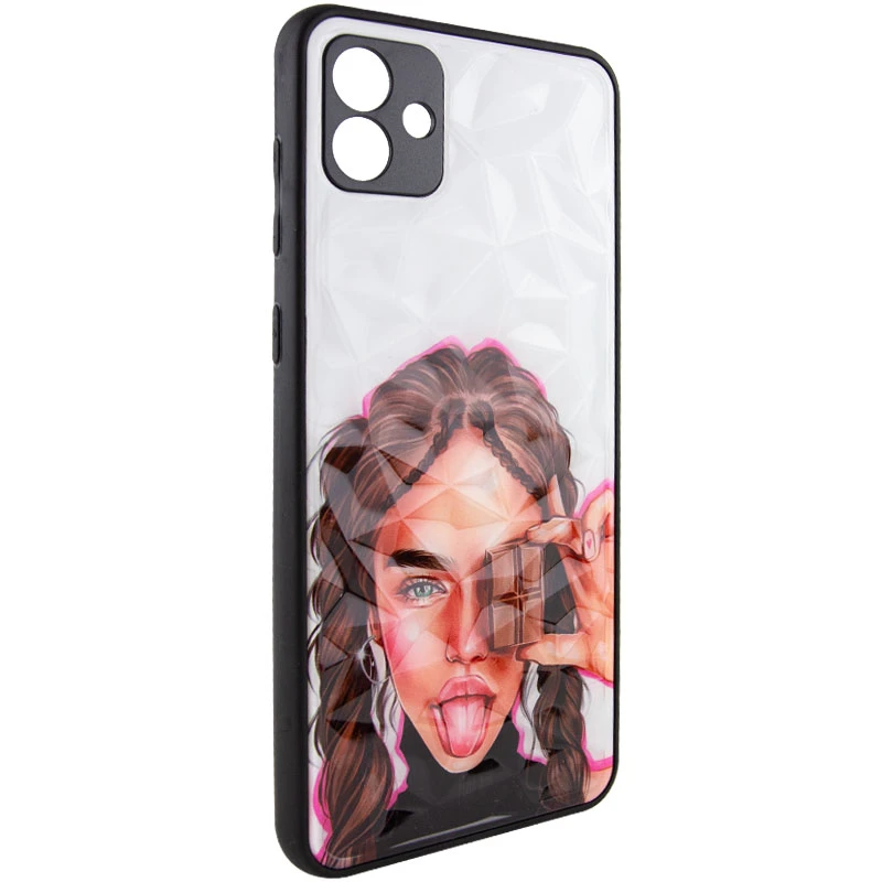 Скляний чохол Prisma Ladies на Samsung Galaxy A04 – Chocolate. Фото 2 з 5