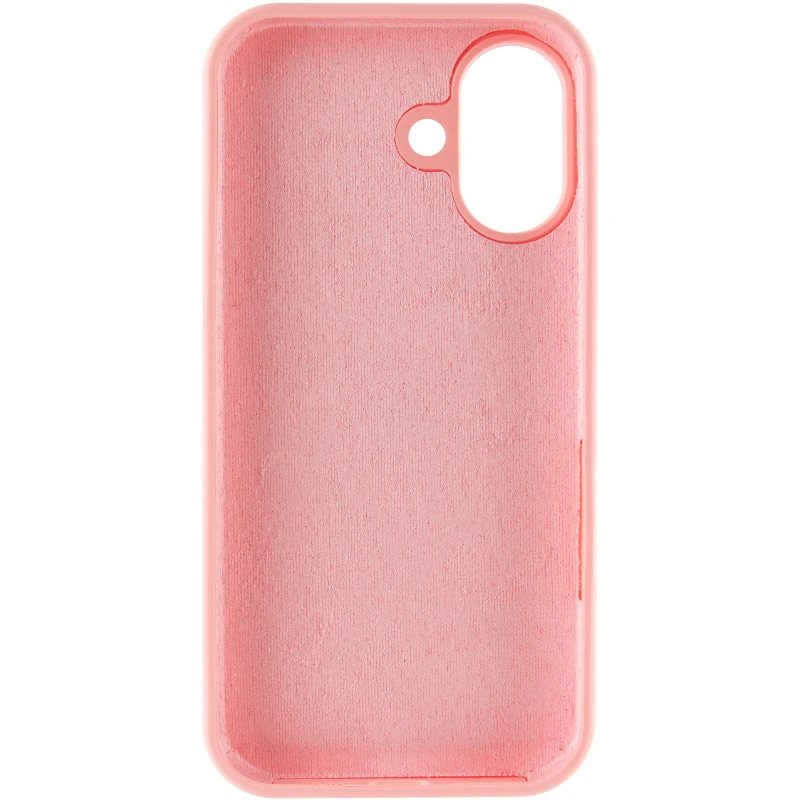 Чехол Silicone Case с закрытым низом для Apple iPhone 17 (6.3") – Розовый / Pink. Фото 4 из 6