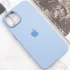 Чохол Silicone Case з металевими кнопками на Apple iPhone 12 Pro Max (6.7") – Блакитний / Blue Fog. Фото 8 з 9
