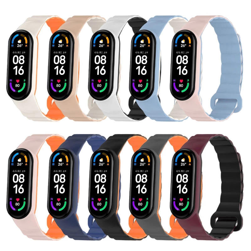 Ремінець Dual-color Magnetic для Xiaomi Mi Band 7/6/5/4/3 фото 1 з 1