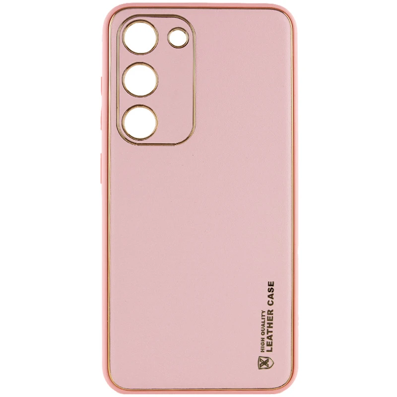 Шкіряний чохол Xshield на Samsung Galaxy S23 – Рожевий / Pink. Фото 1 з 11