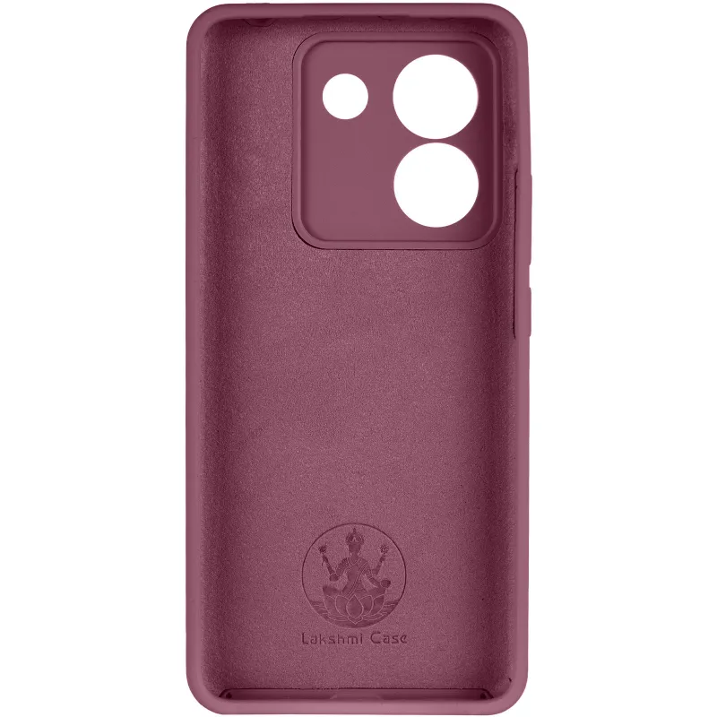 Чехол Silicone Case Lakshmi Premium з закритою камерою на Xiaomi Poco M7 pro 5G – Бордовый / Plum. Фото 4 из 6
