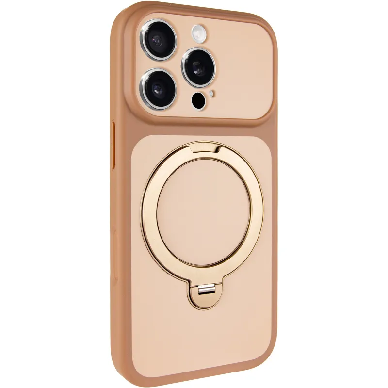 Чохол Ummi Full Camera with Magnetic Fit HQ Ring для Apple iPhone 16 Pro Max – Brown Gold. Фото 2 з 8