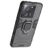 Протиударний чохол Transformer з кільцем на Xiaomi Redmi 13C – Чорний / Soul Black. Фото 5 з 6