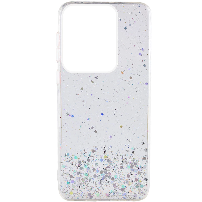 Чохол з блискітками для Xiaomi Redmi Note 13 4G – Прозорий. Фото 3 з 3