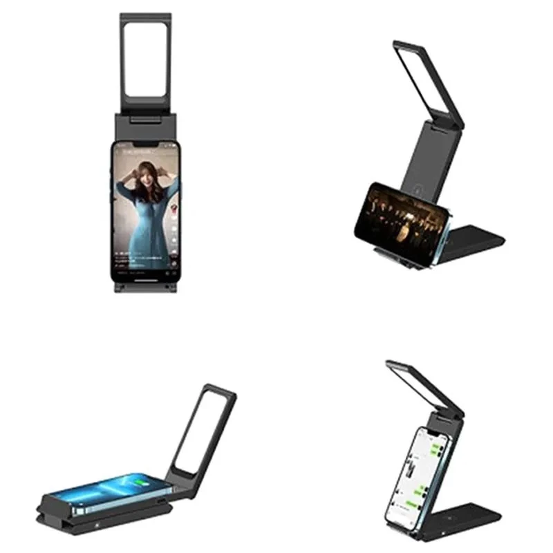 БЗУ Usams US-CD181 5W 3in1 with Table Lamp – Black. Фото 7 из 8